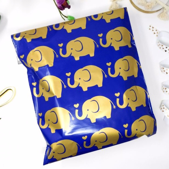 40 elephant designer 6x9 poly mailers - Picture 1 of 1
